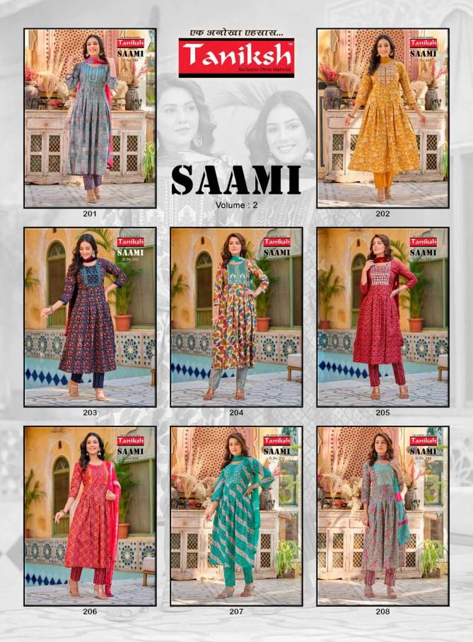Taniksh Saami Vol 2 Wholesale Readymade Cotton Salwar Suits Catalog
